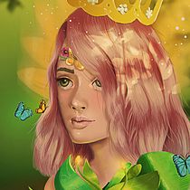My project in Digital Fantasy Portraits with Photoshop course. Traditional illustration project by Vera Oosterhof - 06.02.2020