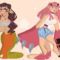 hermanas monstruo. Drawing project by alanisseleneovalle - 06.03.2020