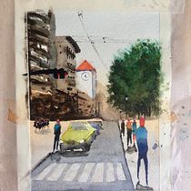 Mi Proyecto del curso: Paisajes urbanos en acuarela . % pablo_infantes tarafından hazırlanan Güzel sanatlar, Sulubo, Ve a Resim projesi - 06.03.2020