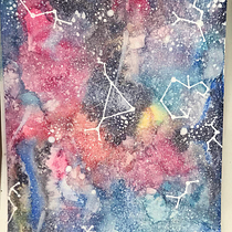 Meine Galaxie. Un progetto di Pittura ad acquerello di Tiamasa Enguel - 03.06.2020