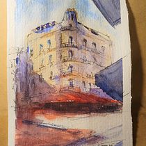 Mi Proyecto del curso: Dibujo arquitectónico con acuarela y tinta. Watercolor Painting project by Prohibido Renunciar - 06.04.2020