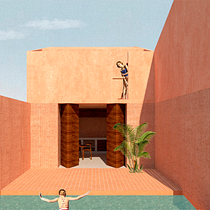 Meu projeto do curso: Representação gráfica de projetos arquitetônicos. Un projet de Architecture, Design graphique, Architecture d'intérieur, Design d'intérieur, Pa, sagisme, Collage, Architecture numérique et Illustration architecturale de Maria Freitas - 15.05.2020