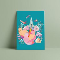 My project in Flat Illustration with Photoshop course. Digital Illustration project by Gabriela Fuente - 06.04.2020