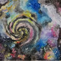 Mi Proyecto Final Galaxia. Un progetto di Pittura ad acquerello di mlealsil - 05.06.2020