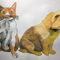 Mi proyecto de Acuarela  . Watercolor Painting project by Luna Calderón Cox - 07.25.2020