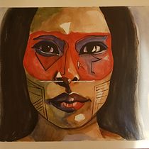 My project in Artistic Portrait with Watercolors course. Fine Arts project by Lucia Bendova - 06.05.2020