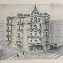 Mi Proyecto del curso: Dibujo arquitectónico con acuarela y tinta. Creativit project by Ines Scevola - 06.05.2020