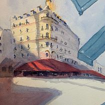 My project in Architectural Sketching with Watercolor and Ink course. Watercolor Painting project by Tim Hall - 06.05.2020