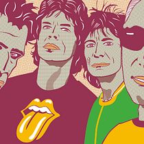Los Rolling (versión pop) El color aplicado al diseño gráfico. Un proyecto de Ilustración digital de Jesús Angel Alonso Fernández - 06.06.2020