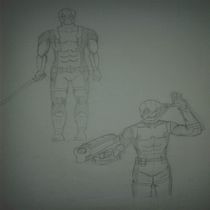 Mi Proyecto del curso: Ilustración para cómics: anatomía de un superhéroe. Arquitetura projeto de puma7096 - 07.06.2020
