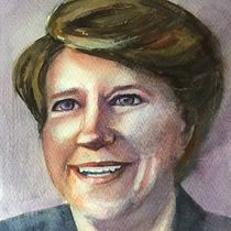 My project in Artistic Portrait with Watercolors course. Watercolor Painting project by Elaine Hill - 06.07.2020