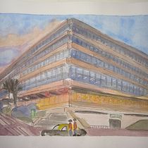 Mi Proyecto del curso: Dibujo arquitectónico con acuarela y tinta. Architecture, and Street Art project by Josefina Baldini - 06.07.2020