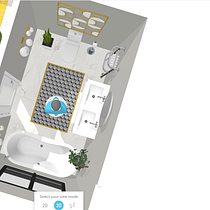 Mi Proyecto del curso: Iniciación al diseño de interiores. Een project van 3D van Maria Isabel Bisonó - 07.06.2020