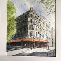 My project in Architectural Sketching with Watercolor and Ink course. 3D Modeling project by Nick Stobart - 06.08.2020