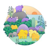 My project in Illustrated Character Design and World Creation course. Digital Illustration project by Eva Münnich - 06.14.2020