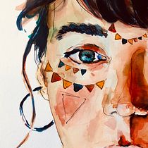 Mi Proyecto del curso: Cuaderno de retratos en acuarela. Fine Arts project by Angez - 06.08.2020