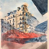 My project in Architectural Sketching with Watercolor and Ink course. Watercolor Painting project by Duncan McAuley - 06.08.2020