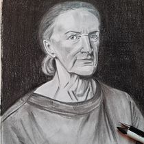 Retrato realista con lápiz de grafito. Chantal Grande. Desenho a lápis projeto de Rocio de la Iglesia - 08.06.2020