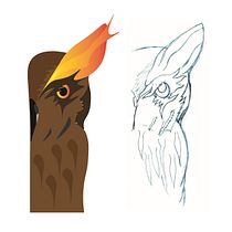Mi Proyecto del curso: un búho mirando raro  . Projekt z dziedziny Sketching użytkownika Jenny Flórez López - 08.06.2020