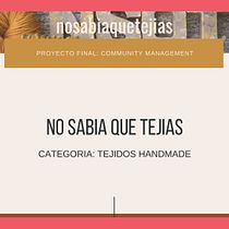 Mi Proyecto NSQT: Community management. Comunicação, DIY, e Marketing digital projeto de trixiearg - 10.06.2020