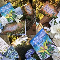 Mensagens em cartões e cadernos para quem amamos. Un progetto di Illustrazione botanica di Éder Luciano Barbosa - 09.06.2020