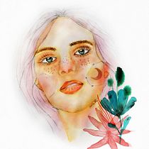 My project in Illustrated Portrait in Watercolor course Ein Projekt aus dem Bereich Zeichnung von nahla_abdelhady - 05.10.2020