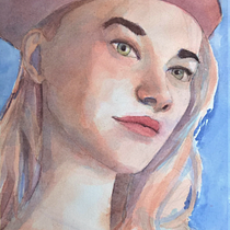 Mi Proyecto del curso: Retrato artístico en acuarela. Watercolor Painting project by Juan Cruz Siucatti - 06.10.2020
