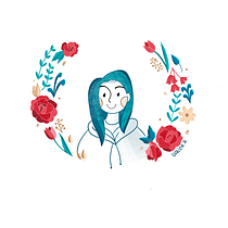 Mi Proyecto del curso: Retrato ilustrado con elementos botánicos. Un proyecto de Ilustración botánica de Valentina Rojas Rodríguez - 10.06.2020