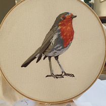 My project in Painting with Thread: Textile Illustration Techniques course. Bordado projeto de Katie Petrie - 10.06.2020