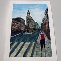 Mi Proyecto del curso: Paisajes urbanos en acuarela. Projekt z dziedziny Malowanie akwarelą użytkownika Giancarlo Surco Rodriguez - 11.06.2020