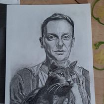 My project in Realistic Portrait with Graphite Pencil course. Desenho realista projeto de Karla - 11.06.2020