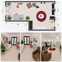 Mi Proyecto del curso: Diseño de interiores para Showroom - Office. Un projet de Animation 3D de Laura Pruyas - 06.07.2020