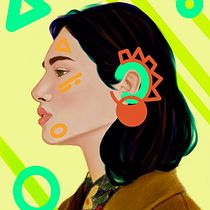 My project in Creative Portrait Illustration with Procreate course. Un projet de Illustration numérique de ciani_giulia - 12.06.2020