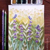 Mi Proyecto del curso: Técnicas de acuarela en negativo para ilustración botánica Ein Projekt aus dem Bereich Botanische Illustration, Traditionelle Illustration und Aquarellmalerei von Adriana Salgado - 06.06.2020