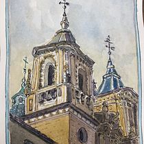 My project in Architectural Sketching with Watercolor and Ink course. Painting project by Donna Rees - 06.13.2020