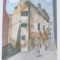 My project: a corner in Venice. Pintura em aquarela projeto de mj_almeida_2 - 22.06.2020