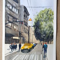 Mi Proyecto del curso: Paisajes urbanos en acuarela. Projekt z dziedziny  Architektura użytkownika Pablo R. - 13.06.2020