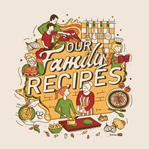 Final Project : Our Family recipes. Graphic Design, Traditional illustration, Digital Illustration & Instagram project by Yuvenes - 07.18.2020