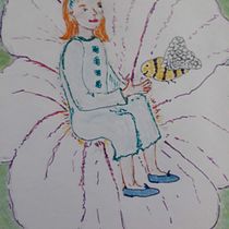 My project in Introduction to Children’s Illustration course, 'Thumbelina' by Hans Christian Andersen.. Children's Illustration project by Christine Gilson - 06.14.2020