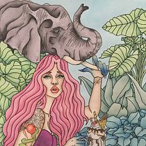 Mi Proyecto del curso: Animalario botánico: acuarela, tinta y grafito. Watercolor Painting project by Marcela Preciado Grueso - 07.27.2020