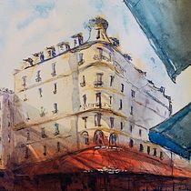 My project in Architectural Sketching with Watercolor and Ink course. Pintura em aquarela projeto de reciyu - 14.06.2020