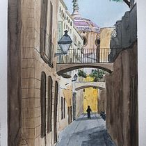Carrer d'en Carbassa, Barcelona. Ilustração arquitetônica, e Esboçado projeto de jordi_sola - 15.06.2020