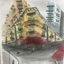 Mi Proyecto del curso: Paisajes urbanos en acuarela. Projekt z dziedziny Malowanie akwarelą użytkownika Diego Antolinez - 14.06.2020