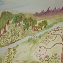 Mi Proyecto del curso: Ilustración en acuarela con influencia japonesa. Ilustração tradicional projeto de ivanaamico - 15.06.2020