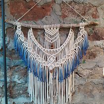 Mi Proyecto del curso: Macramé: Mural azul. Un proyecto de Artesanía de Dayana Guerra - 15.06.2020