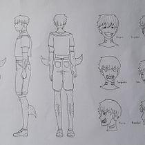 Mi Proyecto del curso: Sang, el aprendiz de héroe. Drawing project by Cintia Cueva Coral - 07.14.2020