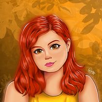 Meu projeto do curso: Retrato de personagens femininas com Procreate. Projekt z dziedziny  R, sunek,  R, sunek art, st, czn, R, sunek c i frow użytkownika Raí Wesllem - 16.06.2020