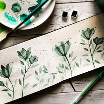 Mein Kursprojekt: Moderne Aquarelltechniken. Un progetto di Illustrazione botanica e Illustrazione tradizionale di Krystin - 16.06.2020