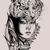Proyecto del curso: ilustración digital de tatuajes . Tattoo Design project by Valentina Palombella - 06.16.2020