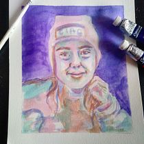 Nanita, mi hermana.. Watercolor Painting project by ma_rojas_comunica - 06.16.2020